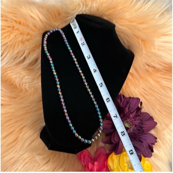 Multicolor Oil Slick Beaded Necklace NEW! - Picture 5 of 6